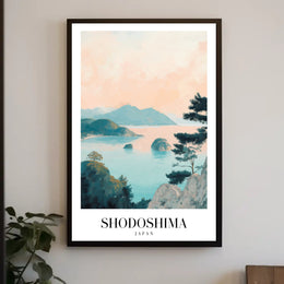 Shodoshima Island Coastal Serenity Travel Poster PosterGoat