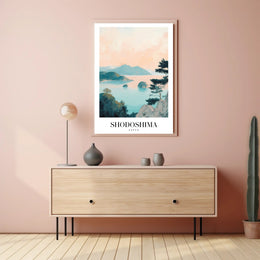 Shodoshima Island Coastal Serenity Travel Poster PosterGoat