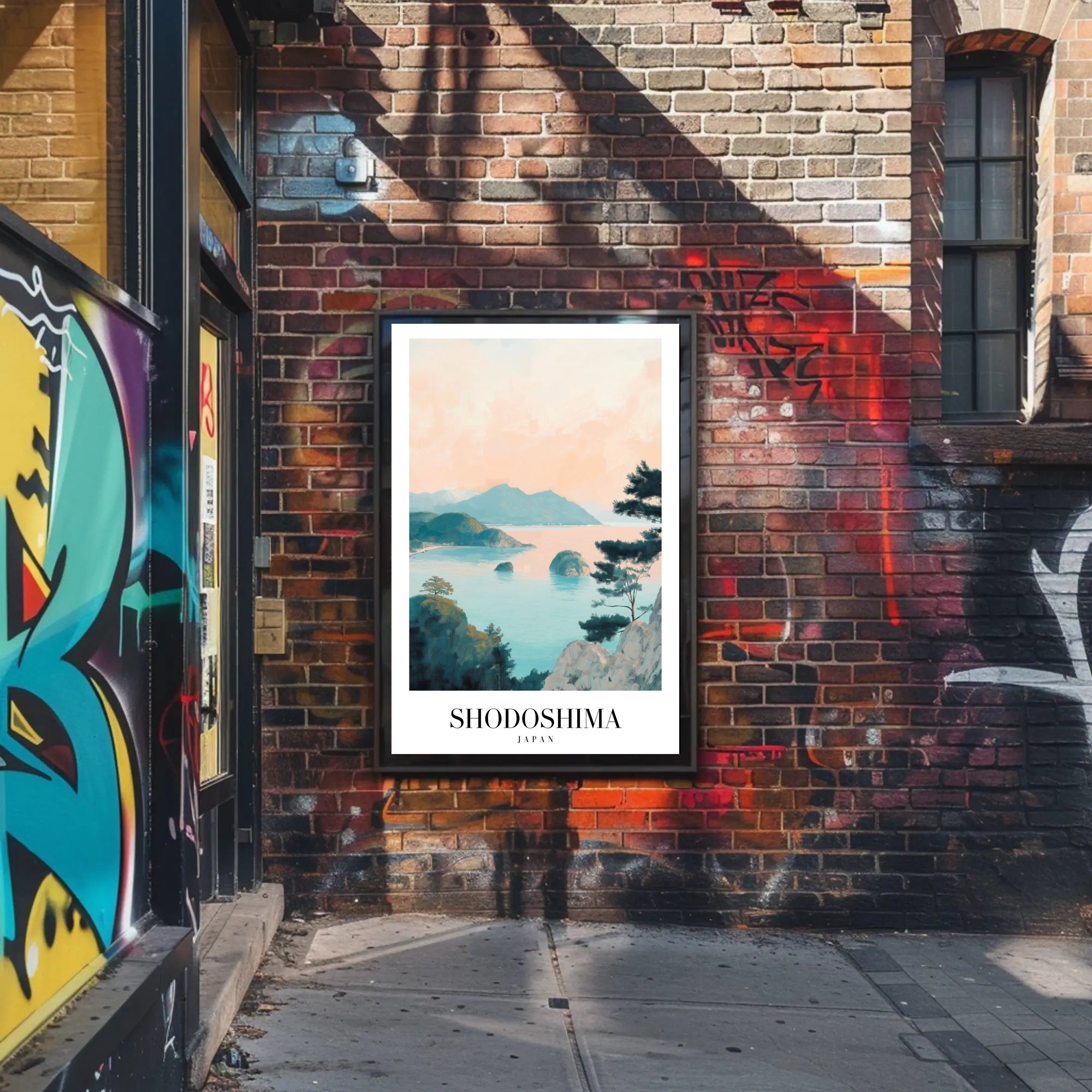 Shodoshima Island Coastal Serenity Travel Poster PosterGoat
