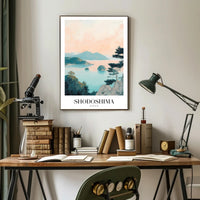 Shodoshima Island Coastal Serenity Travel Poster PosterGoat