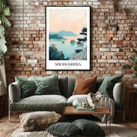 Shodoshima Island Coastal Serenity Travel Poster PosterGoat