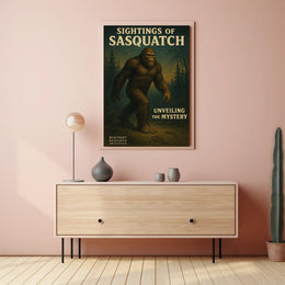 Sightings of Sasquatch Wall Art Print PosterGoat