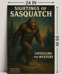 Sightings of Sasquatch Wall Art Print PosterGoat
