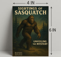 Sightings of Sasquatch Wall Art Print PosterGoat