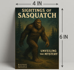Sightings of Sasquatch Wall Art Print PosterGoat