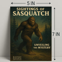 Sightings of Sasquatch Wall Art Print PosterGoat
