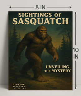 Sightings of Sasquatch Wall Art Print PosterGoat