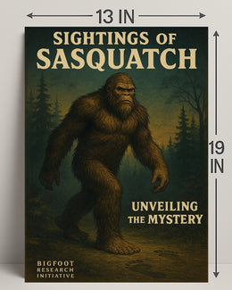 Sightings of Sasquatch Wall Art Print PosterGoat