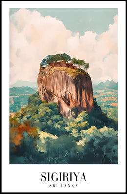 Sigiriya Sri Lanka Poster: Cultural and Heritage Art PosterGoat