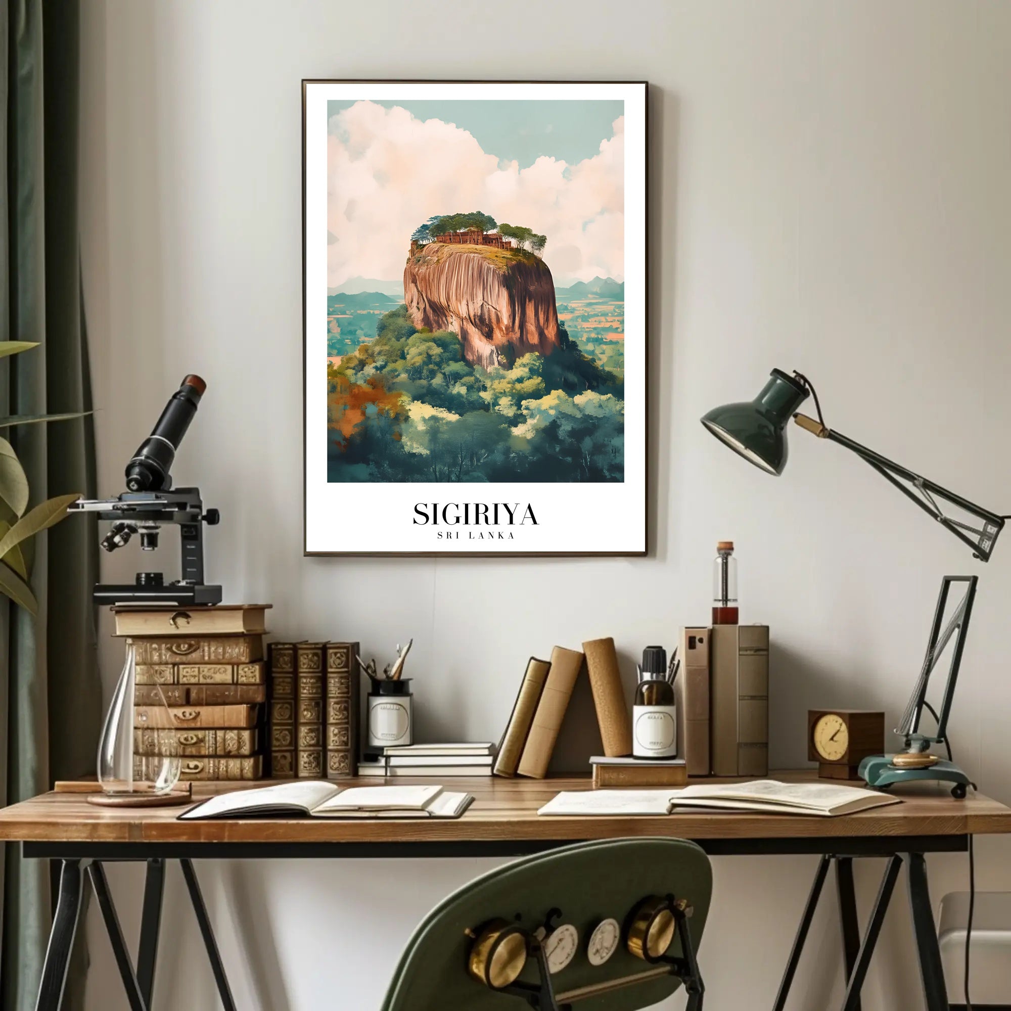 Sigiriya Sri Lanka Poster: Cultural and Heritage Art PosterGoat