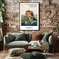 Sigiriya Sri Lanka Poster: Cultural and Heritage Art PosterGoat