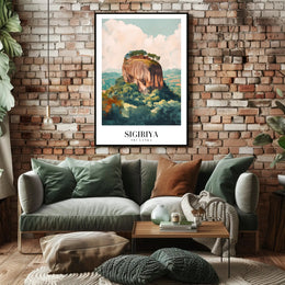 Sigiriya Sri Lanka Poster: Cultural and Heritage Art PosterGoat
