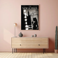 Silhouetted Figure Noir Theme New York Cultural Poster PosterGoat