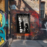 Silhouetted Figure Noir Theme New York Cultural Poster PosterGoat