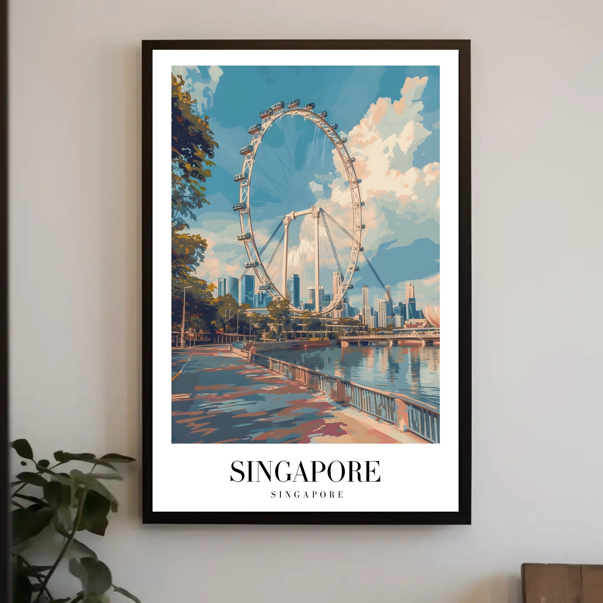 Singapore Flyer Cityscape: Iconic Urban Poster PosterGoat