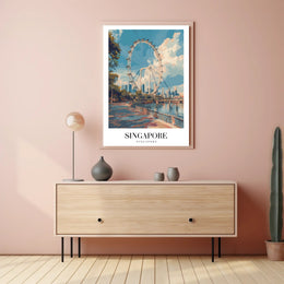 Singapore Flyer Cityscape: Iconic Urban Poster PosterGoat