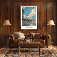 Singapore Flyer Cityscape: Iconic Urban Poster PosterGoat