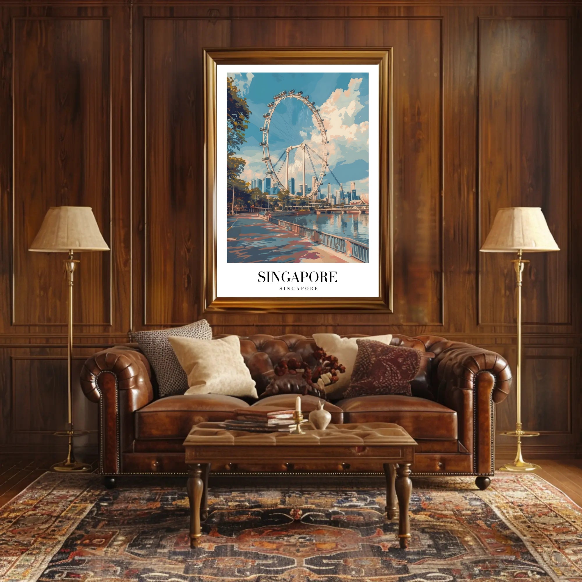 Singapore Flyer Cityscape: Iconic Urban Poster PosterGoat