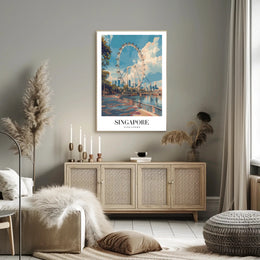 Singapore Flyer Cityscape: Iconic Urban Poster PosterGoat