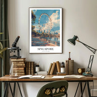 Singapore Flyer Cityscape: Iconic Urban Poster PosterGoat