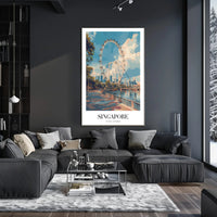 Singapore Flyer Cityscape: Iconic Urban Poster PosterGoat