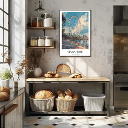 Singapore Flyer Cityscape: Iconic Urban Poster PosterGoat