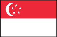 Singaporean Flag: Bold Patriotic Country Flag Poster PosterGoat