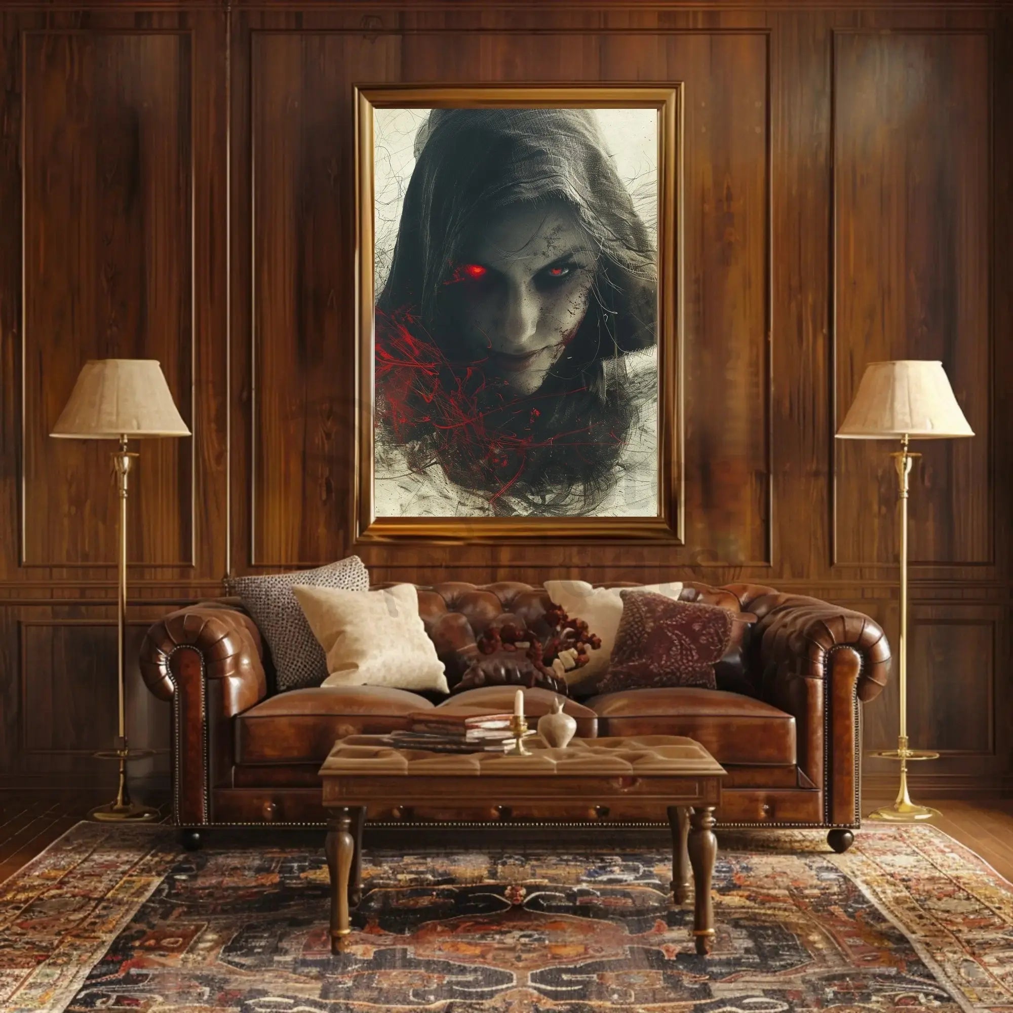 Sinister Gothic Horror Art Print: Abstract, Artistic, or Pop Culture Poster PosterGoat