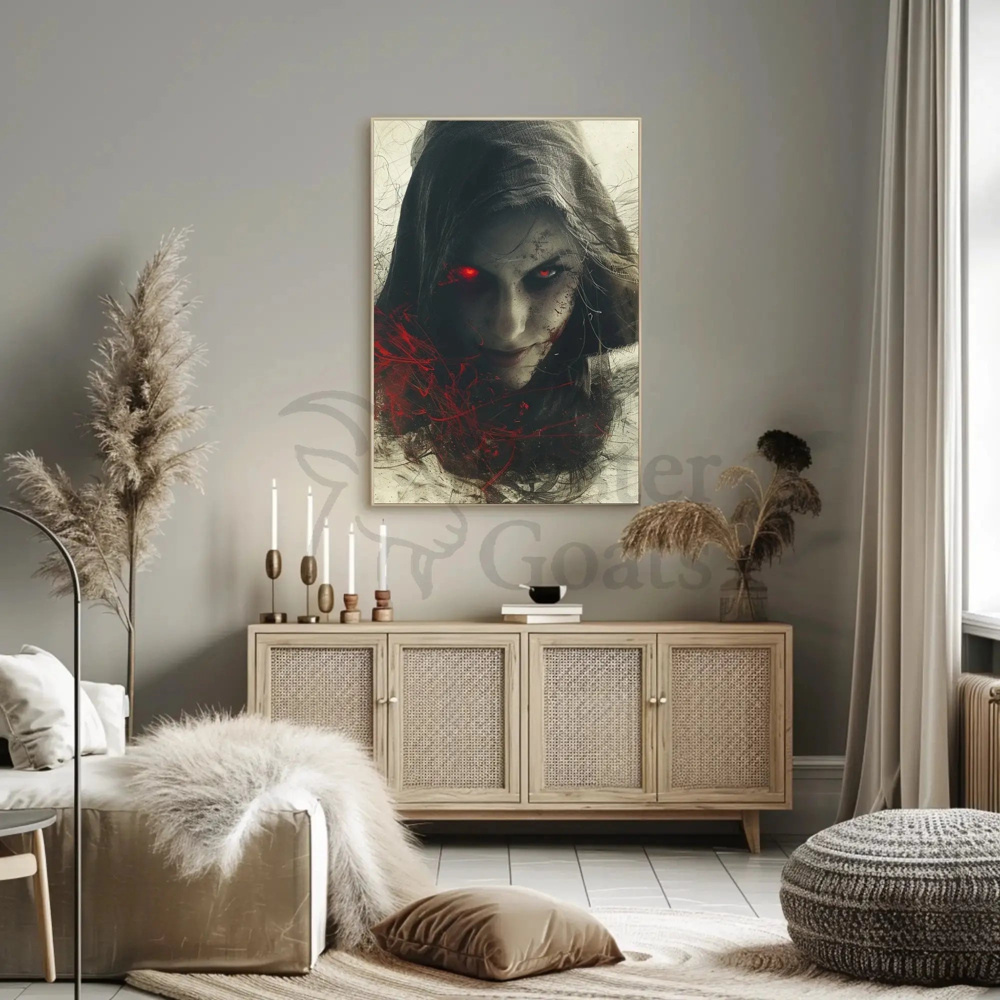 Sinister Gothic Horror Art Print: Abstract, Artistic, or Pop Culture Poster PosterGoat