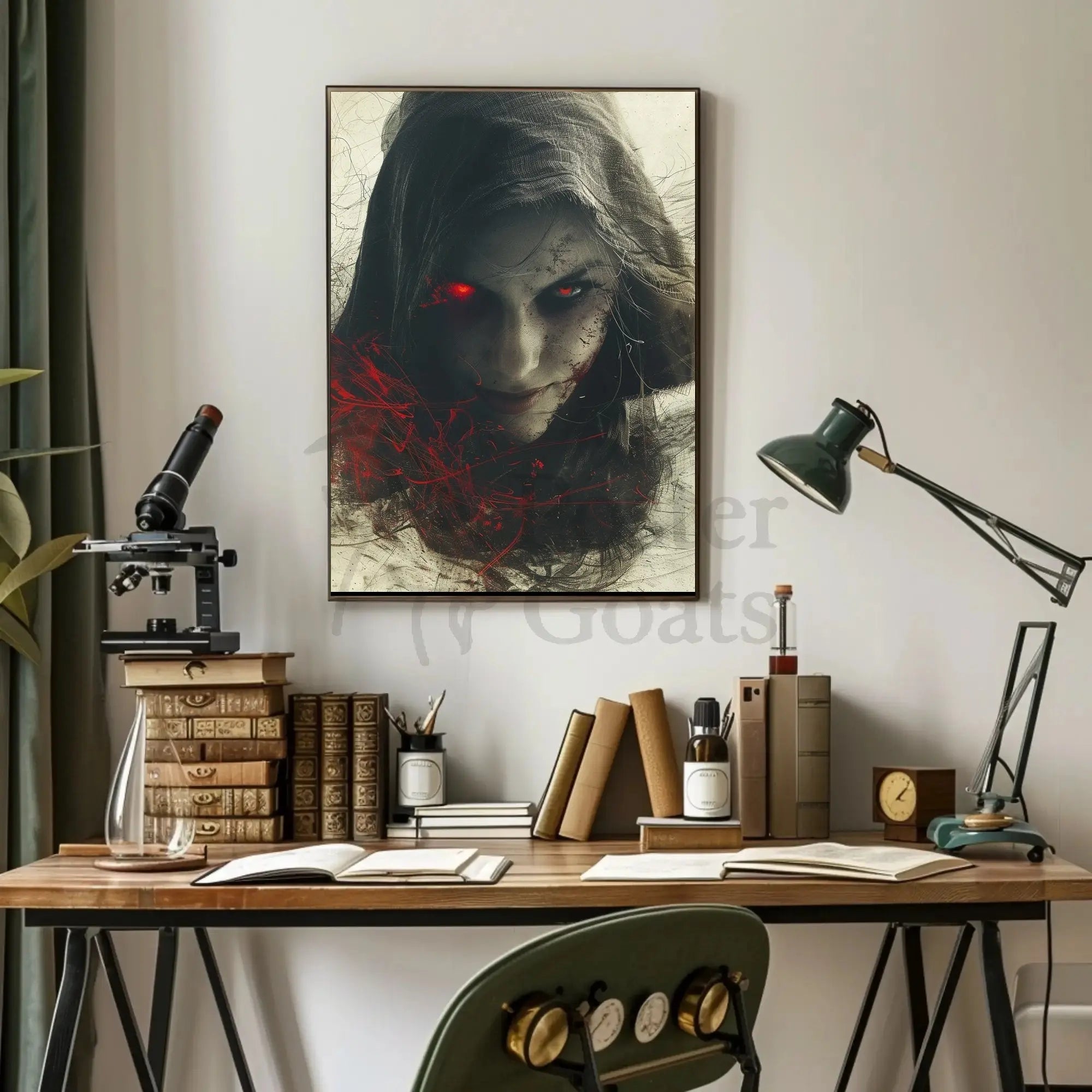 Sinister Gothic Horror Art Print: Abstract, Artistic, or Pop Culture Poster PosterGoat