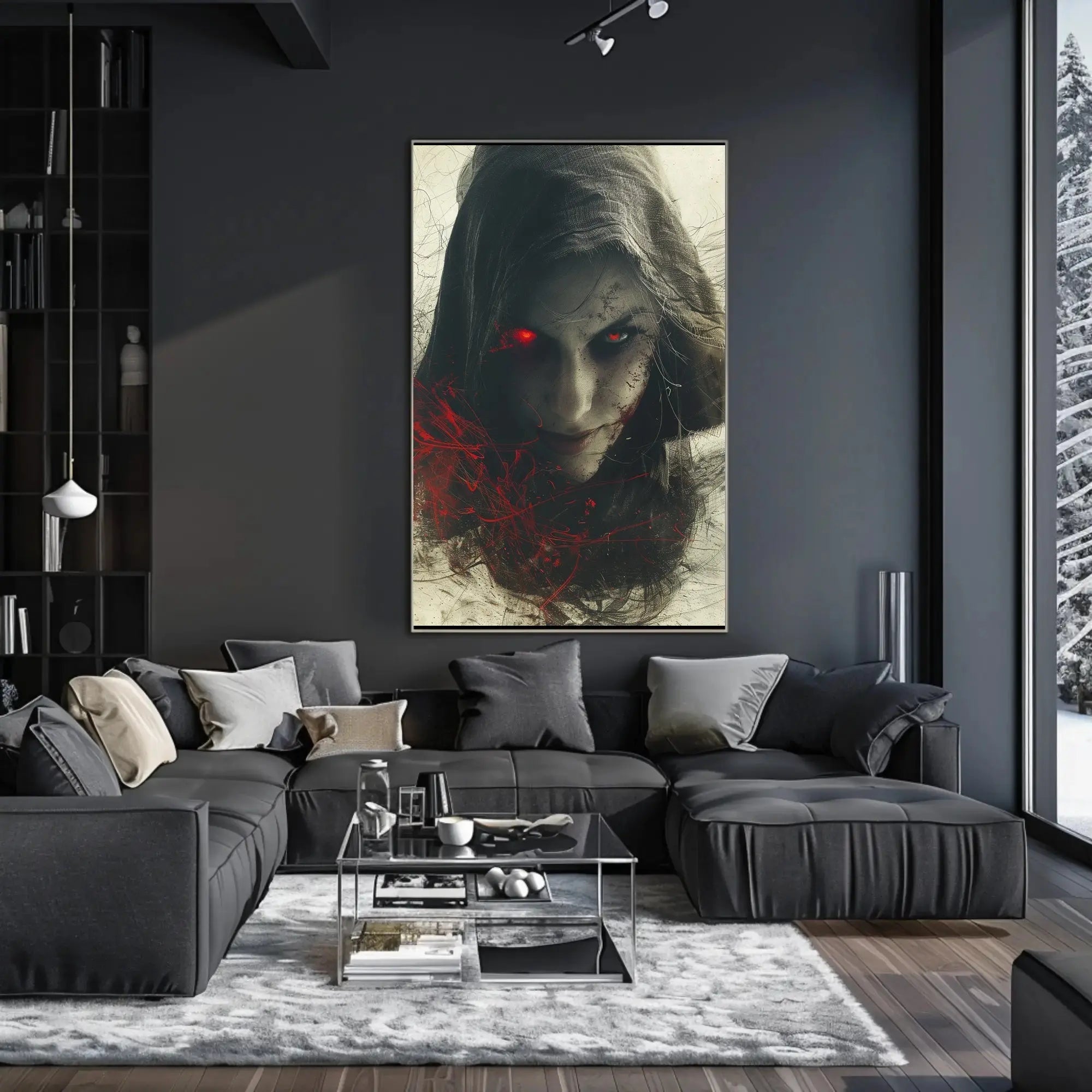 Sinister Gothic Horror Art Print: Abstract, Artistic, or Pop Culture Poster PosterGoat