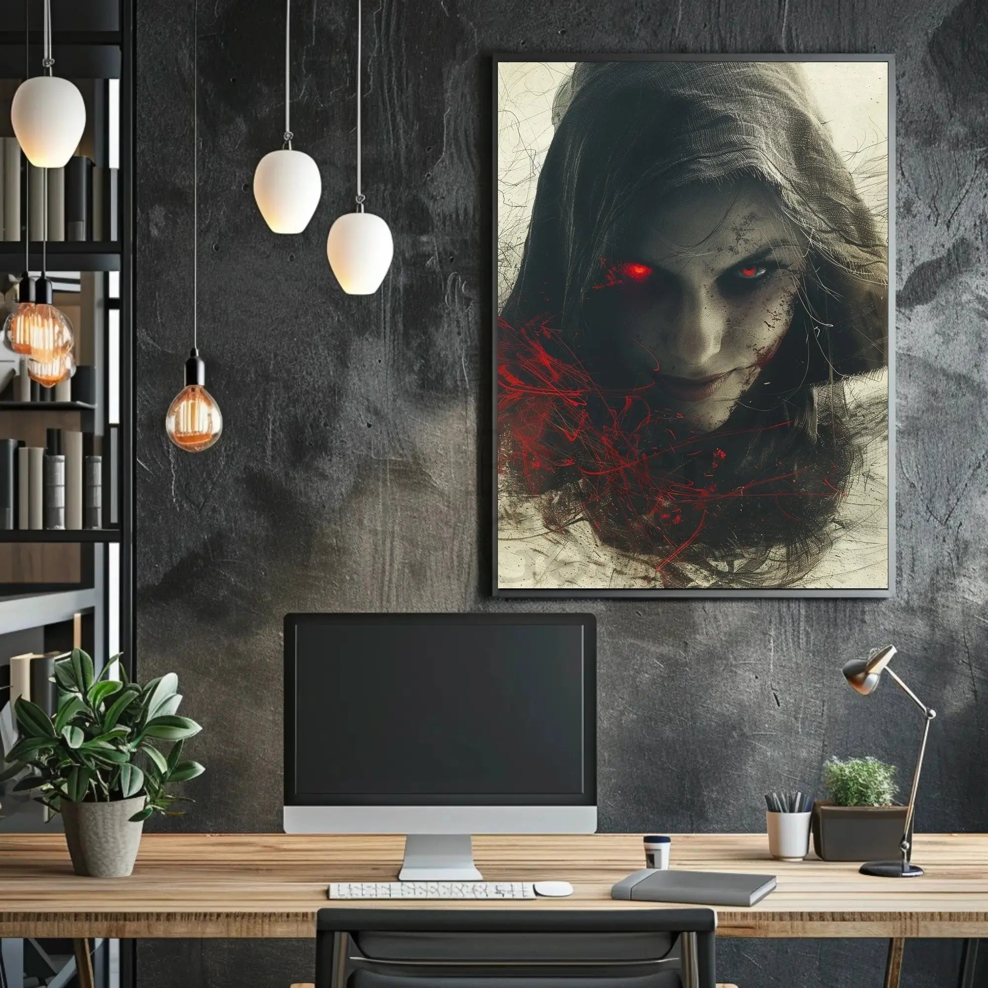 Sinister Gothic Horror Art Print: Abstract, Artistic, or Pop Culture Poster PosterGoat