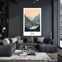 Sion Cityscape Art Print: Urban or Cityscape Poster PosterGoat