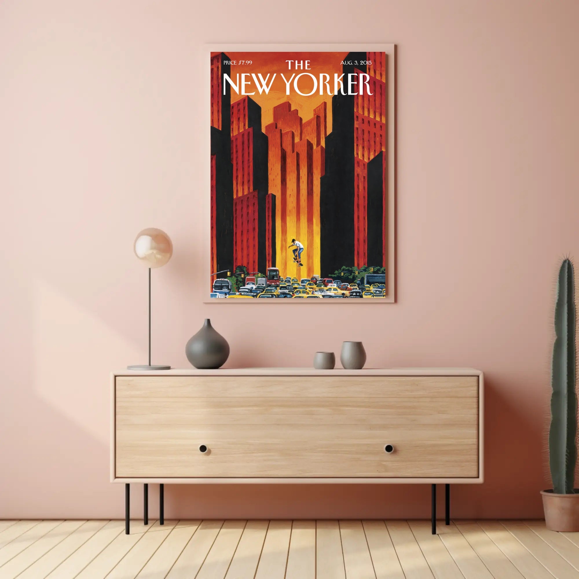 Skateboard Culture New York Vibes Urban Sports Poster PosterGoat