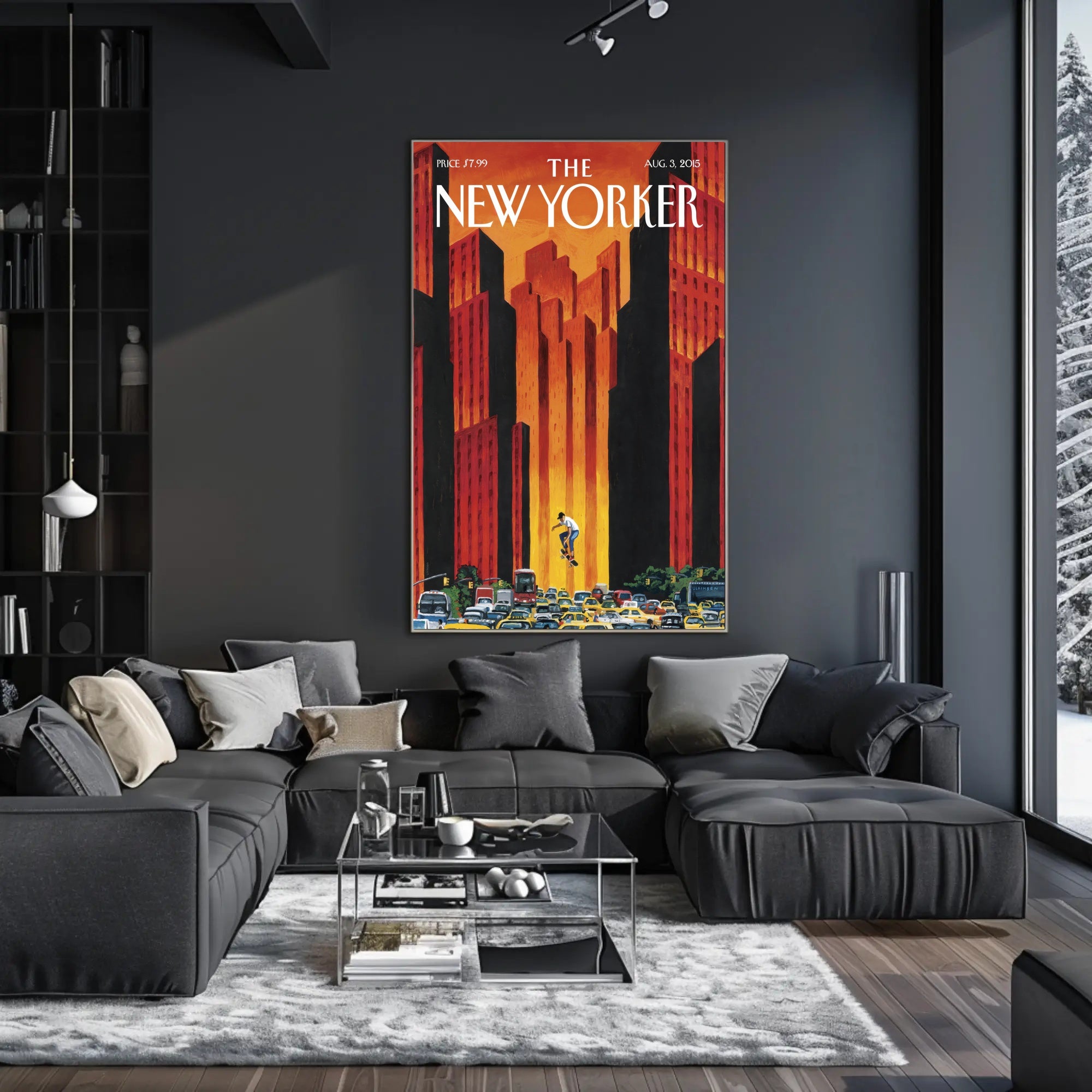 Skateboard Culture New York Vibes Urban Sports Poster PosterGoat
