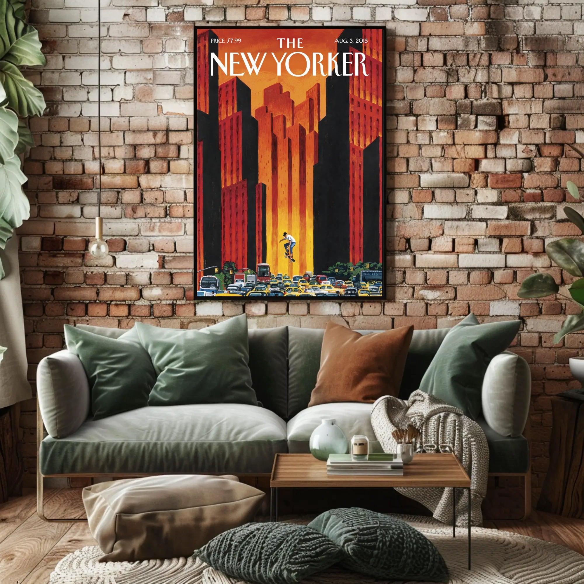 Skateboard Culture New York Vibes Urban Sports Poster PosterGoat