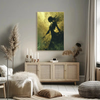 Skeletal Specter Digital Art Print: Abstract, Artistic, or Pop Culture Poster PosterGoat