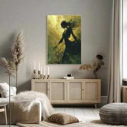 Skeletal Specter Digital Art Print: Abstract, Artistic, or Pop Culture Poster PosterGoat