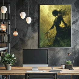 Skeletal Specter Digital Art Print: Abstract, Artistic, or Pop Culture Poster PosterGoat