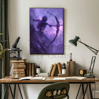 Skeleton Archer in Mystical Fantasy Art Poster PosterGoat
