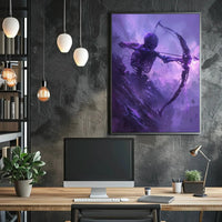 Skeleton Archer in Mystical Fantasy Art Poster PosterGoat