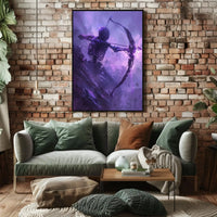 Skeleton Archer in Mystical Fantasy Art Poster PosterGoat