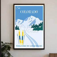 Ski Colorado Adventure Travel Poster PosterGoat