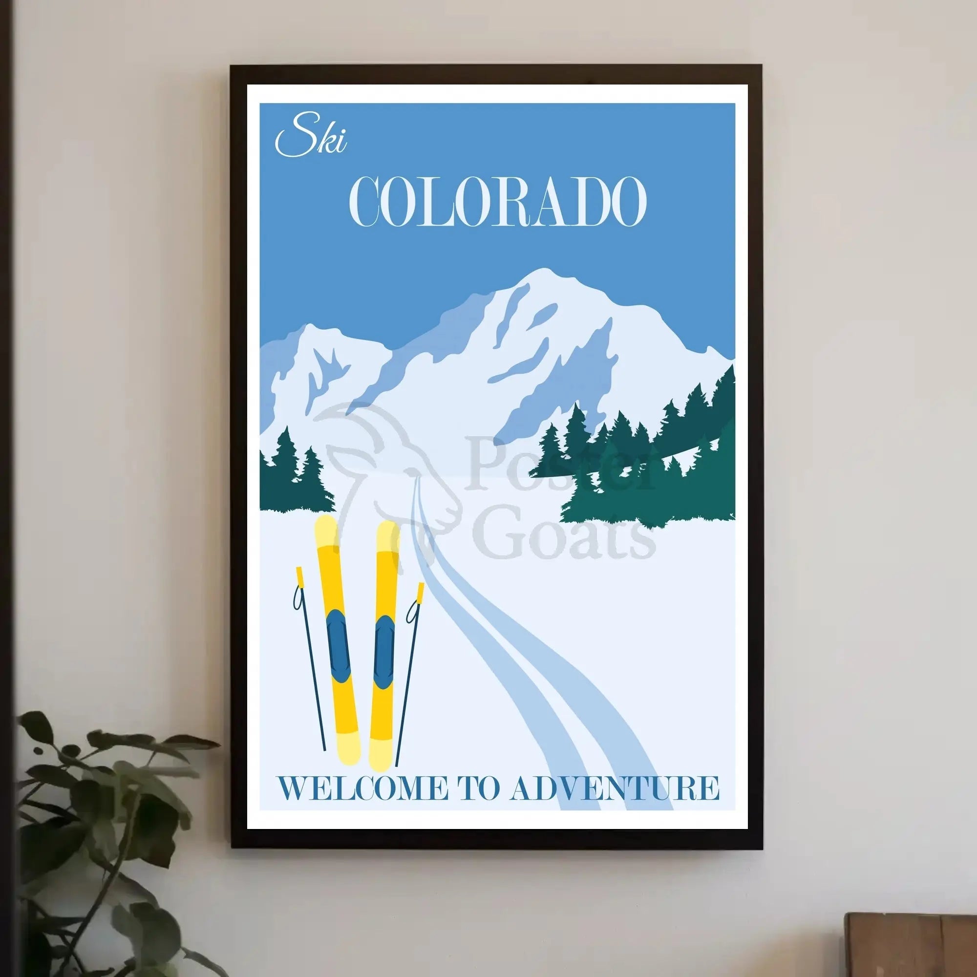 Ski Colorado Adventure Travel Poster PosterGoat