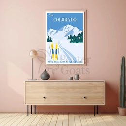 Ski Colorado Adventure Travel Poster PosterGoat
