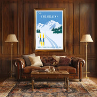 Ski Colorado Adventure Travel Poster PosterGoat