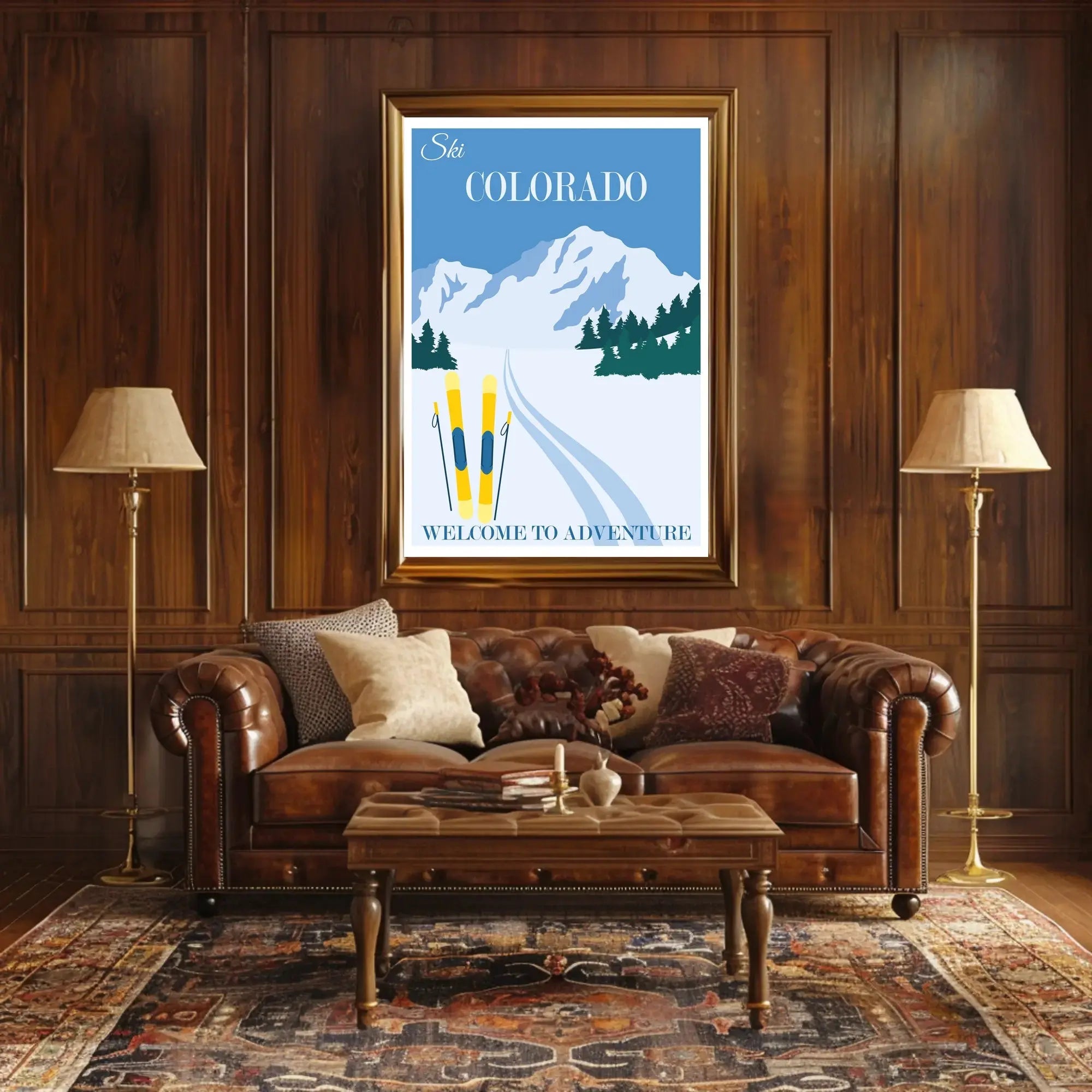 Ski Colorado Adventure Travel Poster PosterGoat