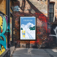 Ski Colorado Adventure Travel Poster PosterGoat