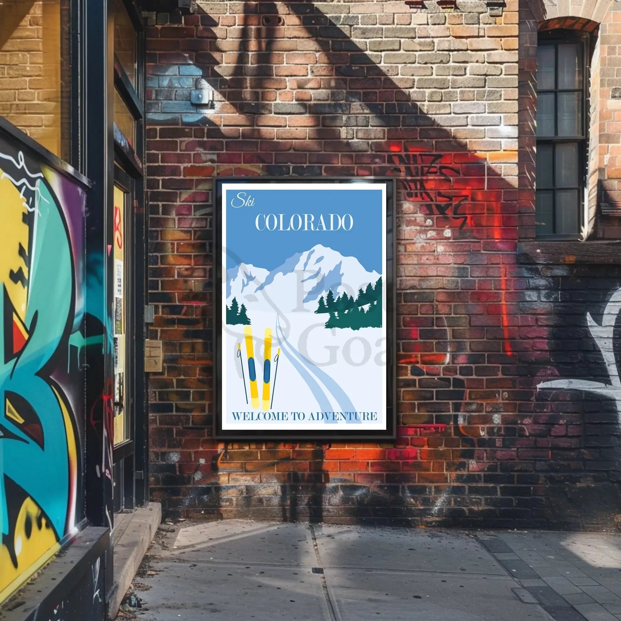 Ski Colorado Adventure Travel Poster PosterGoat