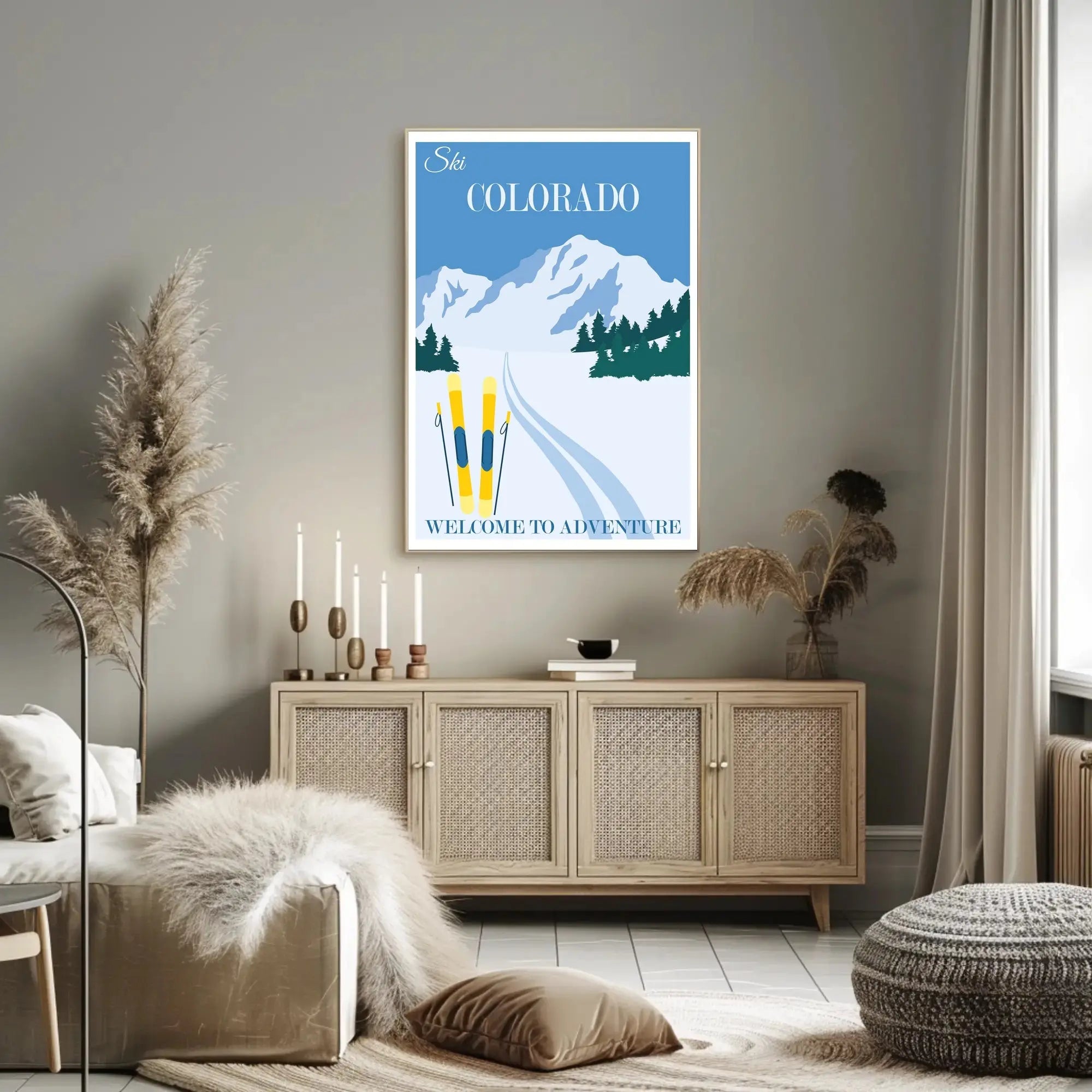 Ski Colorado Adventure Travel Poster PosterGoat
